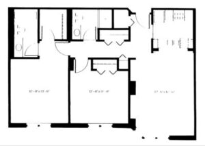 2bedroom churchill floorplan